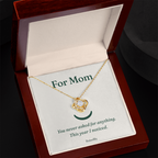For Mom Message Card Necklace