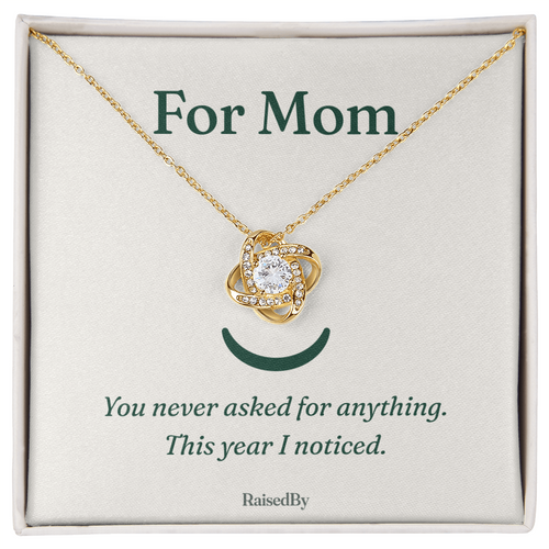 For Mom message card necklace luxury gift box